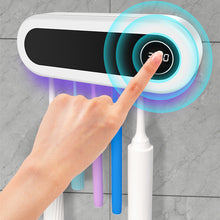 Load image into Gallery viewer, Wall Mounted Toothbrush Holder Smart Toothbrush UV Sterilizer Holder Toothpaste Dispenser Squeezer For Bathroom Accessories