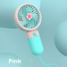 Load image into Gallery viewer, Handheld Makeup Fan – Portable, Rechargeable Beauty Fan for Quick Drying and Cooling