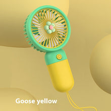 Load image into Gallery viewer, Handheld Makeup Fan – Portable, Rechargeable Beauty Fan for Quick Drying and Cooling
