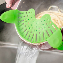 Load image into Gallery viewer, Universal Silicone Clip-on Pan Pot Strainer Anti-spill Pasta Pot Strainer Food Grade Rice Fruit Colander Strainer Kitchen Gadgets