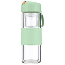 Load image into Gallery viewer, Magnetic Bomb Tea Cup Double Layer Glass Cup Upscale Portable One-click Ejection