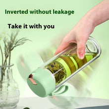 Load image into Gallery viewer, Magnetic Bomb Tea Cup Double Layer Glass Cup Upscale Portable One-click Ejection