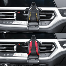 Load image into Gallery viewer, Racing Seat Shape Car Phone Holder Auto Air Vent Mobile Phone Clip 360 Degree Rotatable Car Cellphone Rack For Car Interior