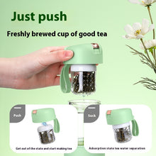 Load image into Gallery viewer, Magnetic Bomb Tea Cup Double Layer Glass Cup Upscale Portable One-click Ejection