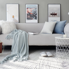 Load image into Gallery viewer, Modern Simple Blue Throw Pillow Sofa Cushion – Elegant and Comfortable Accent for Home and Homestay Décor