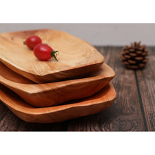 Load image into Gallery viewer, Natural Wooden Tray – Versatile and Elegant Serving Tray for Home and Kitchen