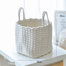 Load image into Gallery viewer, Handcrafted Cotton Thread Storage Basket – Stylish and Versatile Organizer for Home and Office