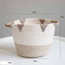 Load image into Gallery viewer, Handcrafted Cotton Thread Storage Basket – Stylish and Versatile Organizer for Home and Office