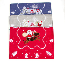 Load image into Gallery viewer, Santa Claus Embroidery Christmas Table Runner