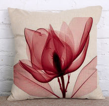 Load image into Gallery viewer, Linen Floral Pillowcase – Soft Waist Pillow for Elegant Home Furnishing