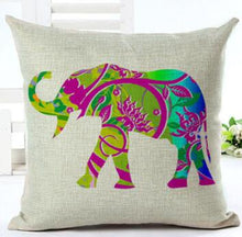 Load image into Gallery viewer, Elephant Series Throw Pillow Covers – Charming and Vibrant Decorative Pillow Covers for Home Décor