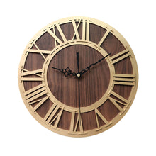 Load image into Gallery viewer, Vintage Wooden Roman Wall Clock