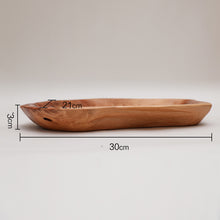 Load image into Gallery viewer, Natural Wooden Tray – Versatile and Elegant Serving Tray for Home and Kitchen