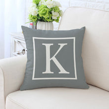 Load image into Gallery viewer, Alphabet Single-Sided Printed Pillowcase – Stylish and Fun Decorative Pillow Cover for Home Décor