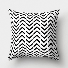 Load image into Gallery viewer, Simple Black And White Throw Pillow Cover