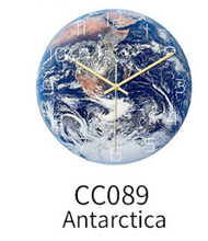 Load image into Gallery viewer, Luminous Earth Wall Clock – Glow-in-the-Dark Decorative Clock for Modern Home Décor