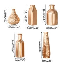 Load image into Gallery viewer, Elegant Golden Glass Vase – Stylish and Modern Decorative Vase for Home and Events