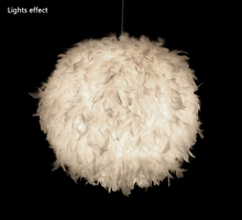Load image into Gallery viewer, Round Feather Chandelier