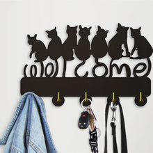 Load image into Gallery viewer, Charming Black Cat Coat Hook – Decorative and Functional Wall Mount Hanger