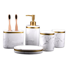 Load image into Gallery viewer, Luxurious Marble Bathroom Amenities Kit – Complete Set for a Modern and Elegant Bathroom