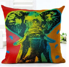 Load image into Gallery viewer, Elephant Series Throw Pillow Covers – Charming and Vibrant Decorative Pillow Covers for Home Décor