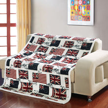 Load image into Gallery viewer, National Flag Lamb Cashmere Imitation Mink Blanket – Ultra-Soft and Cozy Patriotic Throw