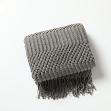 Load image into Gallery viewer, Sofa Tassel Shawl Throw Blanket