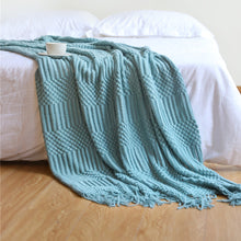 Load image into Gallery viewer, Sofa Tassel Shawl Throw Blanket