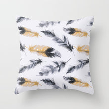 Load image into Gallery viewer, Peacock Feather Peach Skin Pillowcase