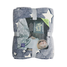 Load image into Gallery viewer, Magic Luminous Flannel Starry Sky Blanket – Glow in the Dark Cozy Throw for Kids and Adults