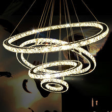 Load image into Gallery viewer, Stainless Steel Ring Simple Crystal Chandelier
