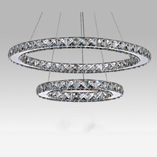 Load image into Gallery viewer, Stainless Steel Ring Simple Crystal Chandelier