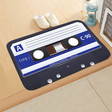 Load image into Gallery viewer, Retro Cassette Tape Non-Slip Floor Mat – Stylish and Durable Vintage Rug for Home and Office