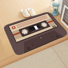 Load image into Gallery viewer, Retro Cassette Tape Non-Slip Floor Mat – Stylish and Durable Vintage Rug for Home and Office