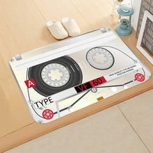 Load image into Gallery viewer, Retro Cassette Tape Non-Slip Floor Mat – Stylish and Durable Vintage Rug for Home and Office