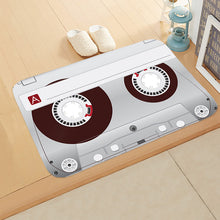 Load image into Gallery viewer, Retro Cassette Tape Non-Slip Floor Mat – Stylish and Durable Vintage Rug for Home and Office