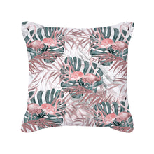 Load image into Gallery viewer, Rose Gold Pink Geometric Square Throw Pillow Cover