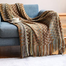 Load image into Gallery viewer, Bohemian Sofa Cross Border Knitted Blanket – Cozy and Stylish Boho Throw for Home Décor