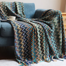 Load image into Gallery viewer, Bohemian Sofa Cross Border Knitted Blanket – Cozy and Stylish Boho Throw for Home Décor