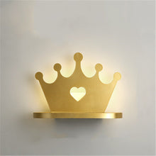 Load image into Gallery viewer, Simple And Modern Led Bedroom Crown Shelf Chandelier