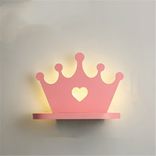 Load image into Gallery viewer, Simple And Modern Led Bedroom Crown Shelf Chandelier