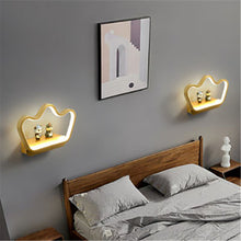 Load image into Gallery viewer, Simple And Modern Led Bedroom Crown Shelf Chandelier