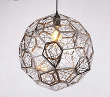 Load image into Gallery viewer, Modern Minimalist Stainless Steel Polyhedron Diamond Ball Chandelier