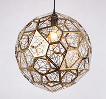 Load image into Gallery viewer, Modern Minimalist Stainless Steel Polyhedron Diamond Ball Chandelier