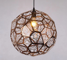 Load image into Gallery viewer, Modern Minimalist Stainless Steel Polyhedron Diamond Ball Chandelier