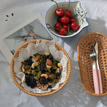 Load image into Gallery viewer, Autumn Rattan Woven Snack Bowl – Handcrafted Decorative Serving Bowl for Home and Entertaining