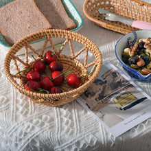 Load image into Gallery viewer, Autumn Rattan Woven Snack Bowl – Handcrafted Decorative Serving Bowl for Home and Entertaining