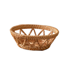 Load image into Gallery viewer, Autumn Rattan Woven Snack Bowl – Handcrafted Decorative Serving Bowl for Home and Entertaining