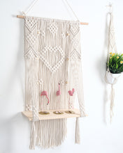 Load image into Gallery viewer, Bohemian Hand-Woven Tapestry Shelf – Unique and Stylish Wall Hanging for Home Décor