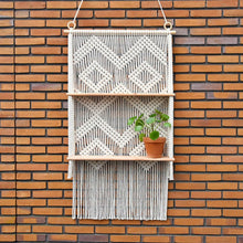 Load image into Gallery viewer, Bohemian Hand-Woven Tapestry Shelf – Unique and Stylish Wall Hanging for Home Décor